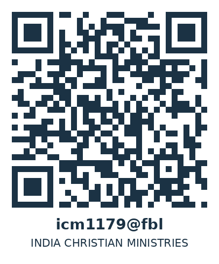 UPI QR — India Christian Ministries (icm1179@fbl)